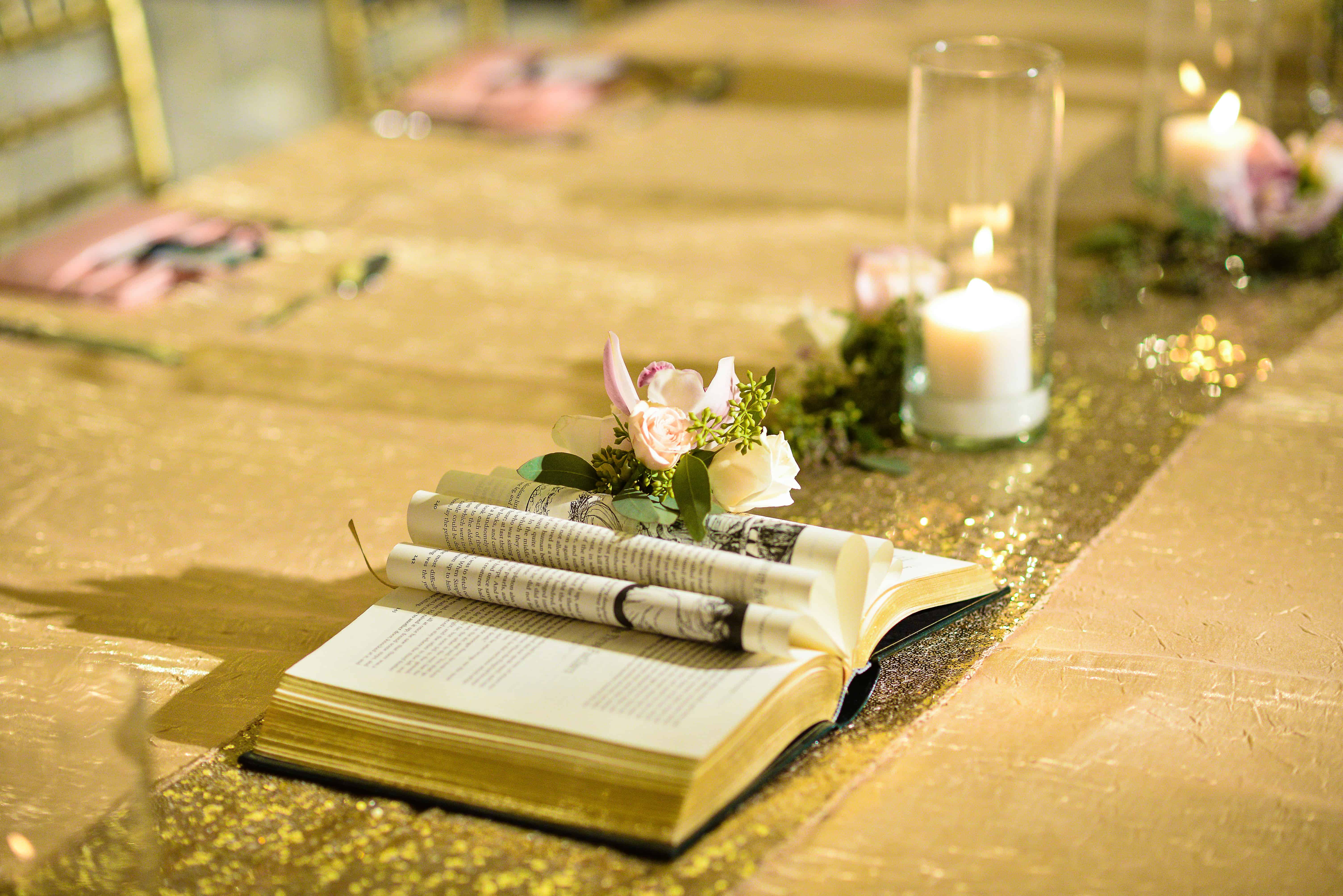 Library Themed Wedding and Reception at Newport Beach Marriott