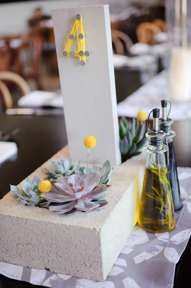 Succulent Table Number