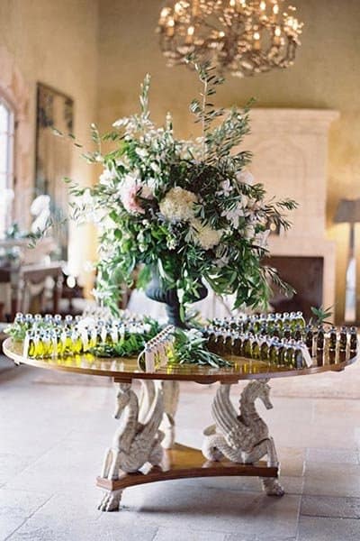 Infused Olive Oil Wedding Favors
