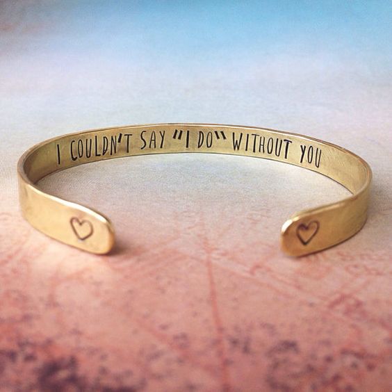 "I Couldn't Say 'I DO' Without You" Bracelet | The Marigold Company