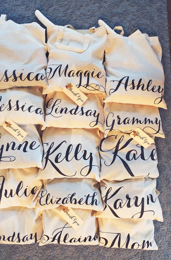 Custom Bridesmaids Totes | The Marigold Company