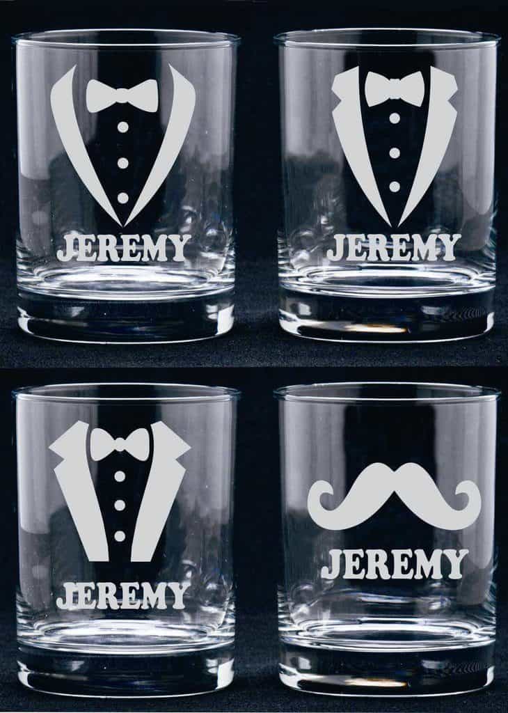 Custom Etched Glass | Best Gifts for Groomsmen | The Marigold Company