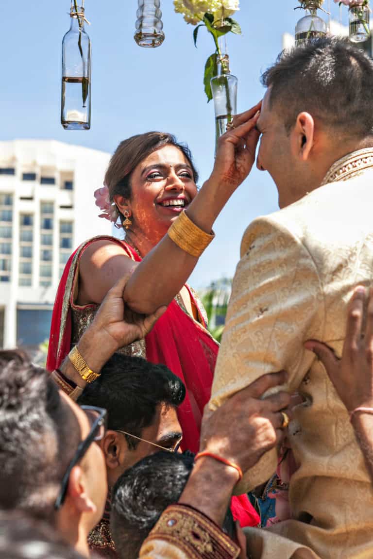 Vidhi and Datesh Gujarati Indian Wedding at Newport Beach Marriott | Beach Weddings | Detail Photos | Indian Weddings | Receiving Ceremony | Baraat | Groom