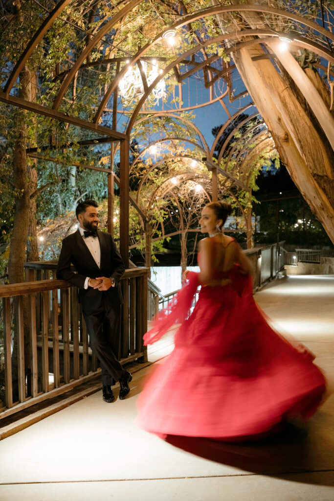 Reception of Tavneet and Balkarn at Calamigos Ranch in California | Wedding Planning and Design by The Marigold Company