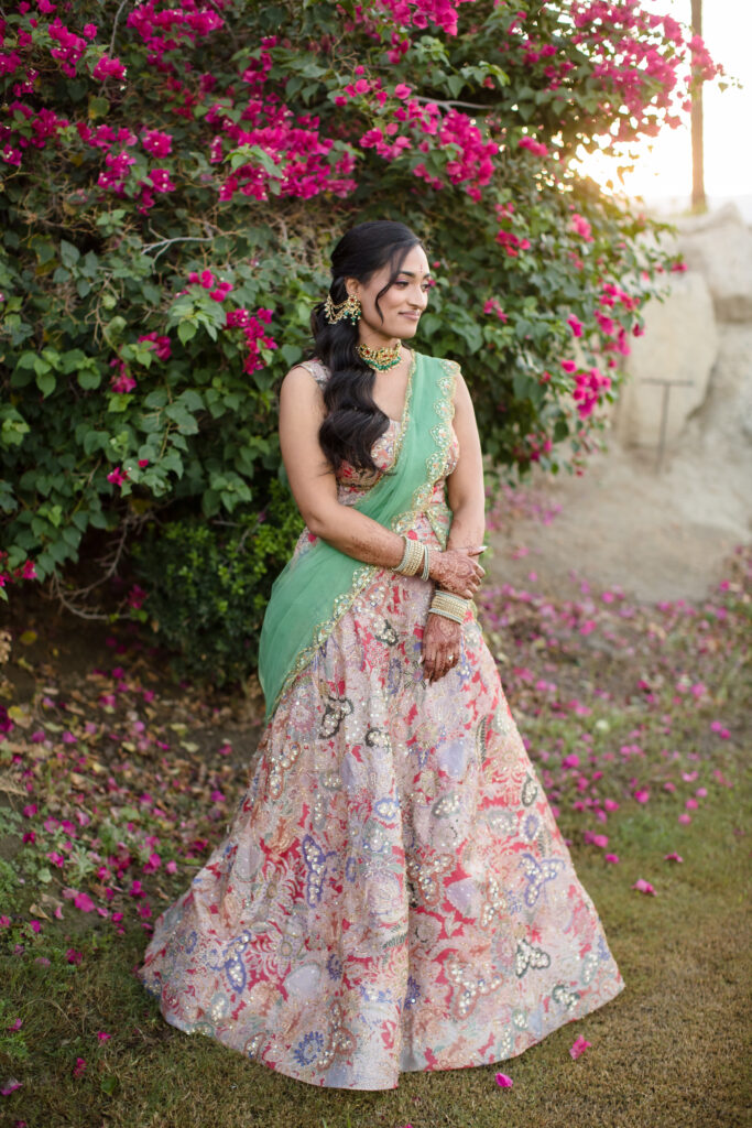 Beautiful Indian Wedding in Palm Springs, Palm Springs Indian wedding, desert inspired Indian wedding, boho mandap decor