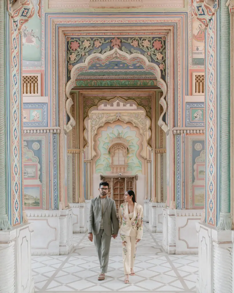 Niharika and Ravi's Destination Engagement at Amanbagh India