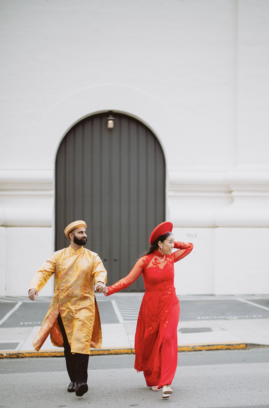 Vietnamese Punjabi Fusion Wedding in California. Planned and designed by The Marigold Company