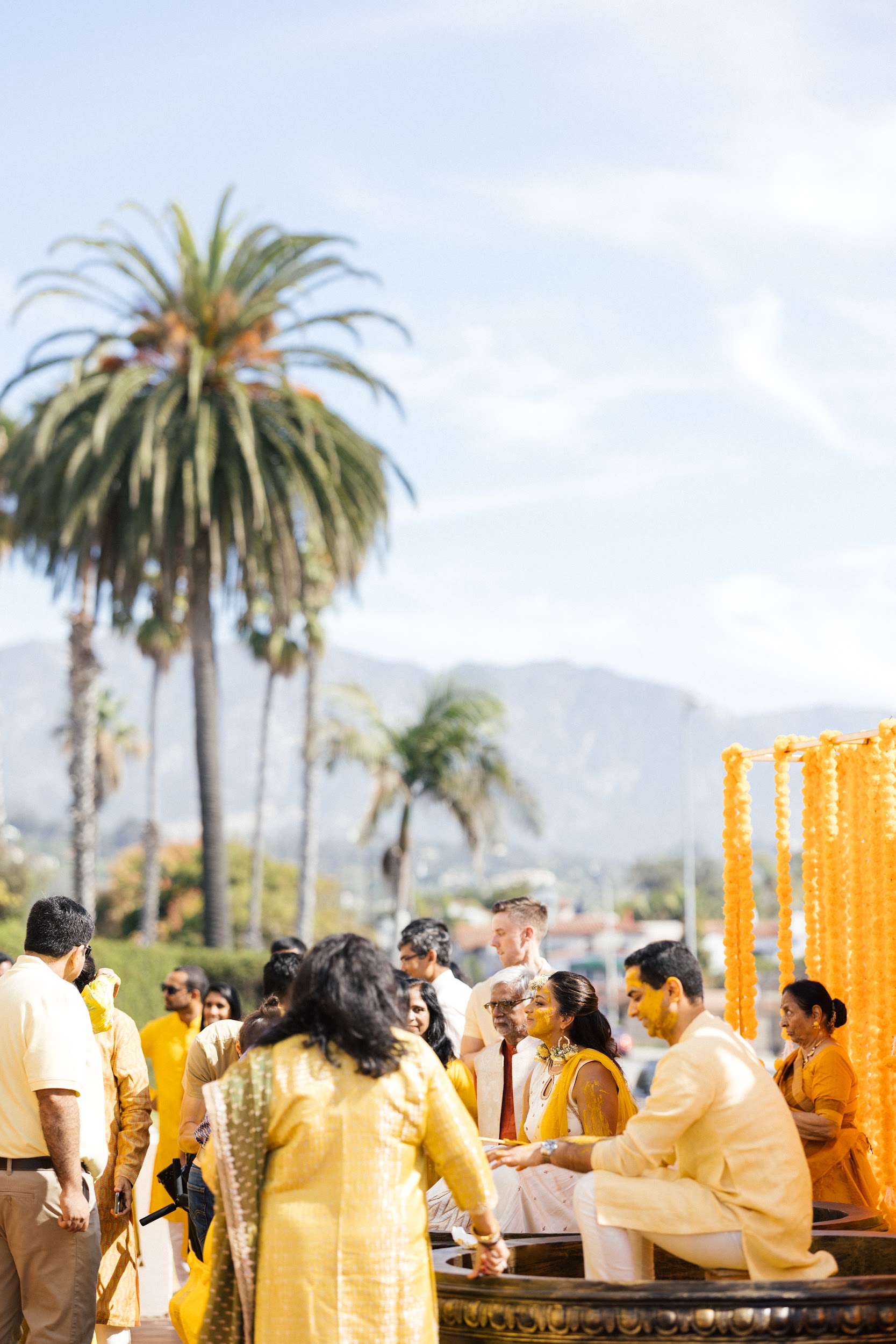 Ravija and Sanjay Hilton Santa Barbara Wedding. Planned and designed by The Marigold Company.