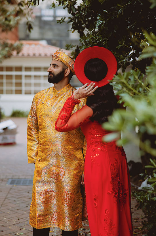 Vietnamese Punjabi Fusion Wedding in California. Planned and designed by The Marigold Company